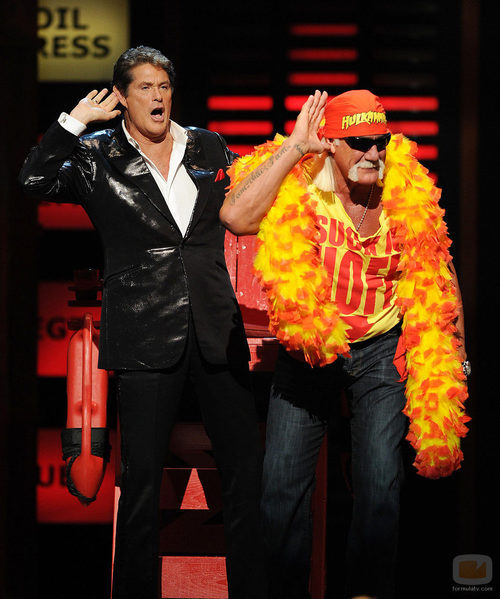 David Hasselhoff y Hulk Hogan