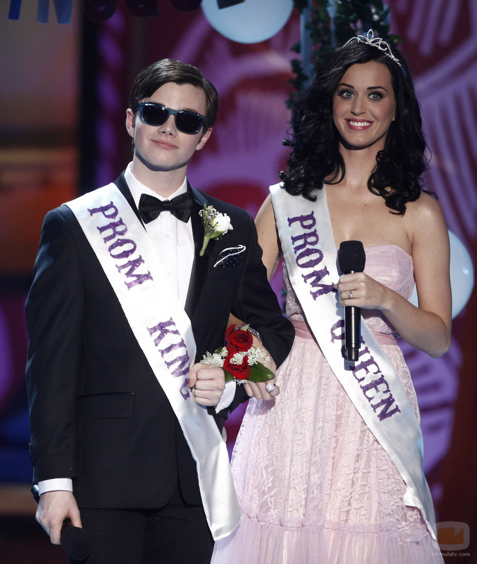 Chris Colfer y Katy Perry
