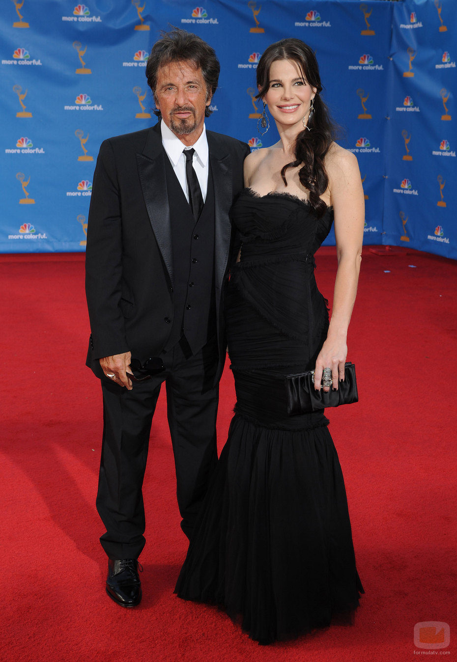 Al Pacino y Lucila Sola en los Emmy