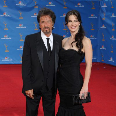 Al Pacino y Lucila Sola en los Emmy