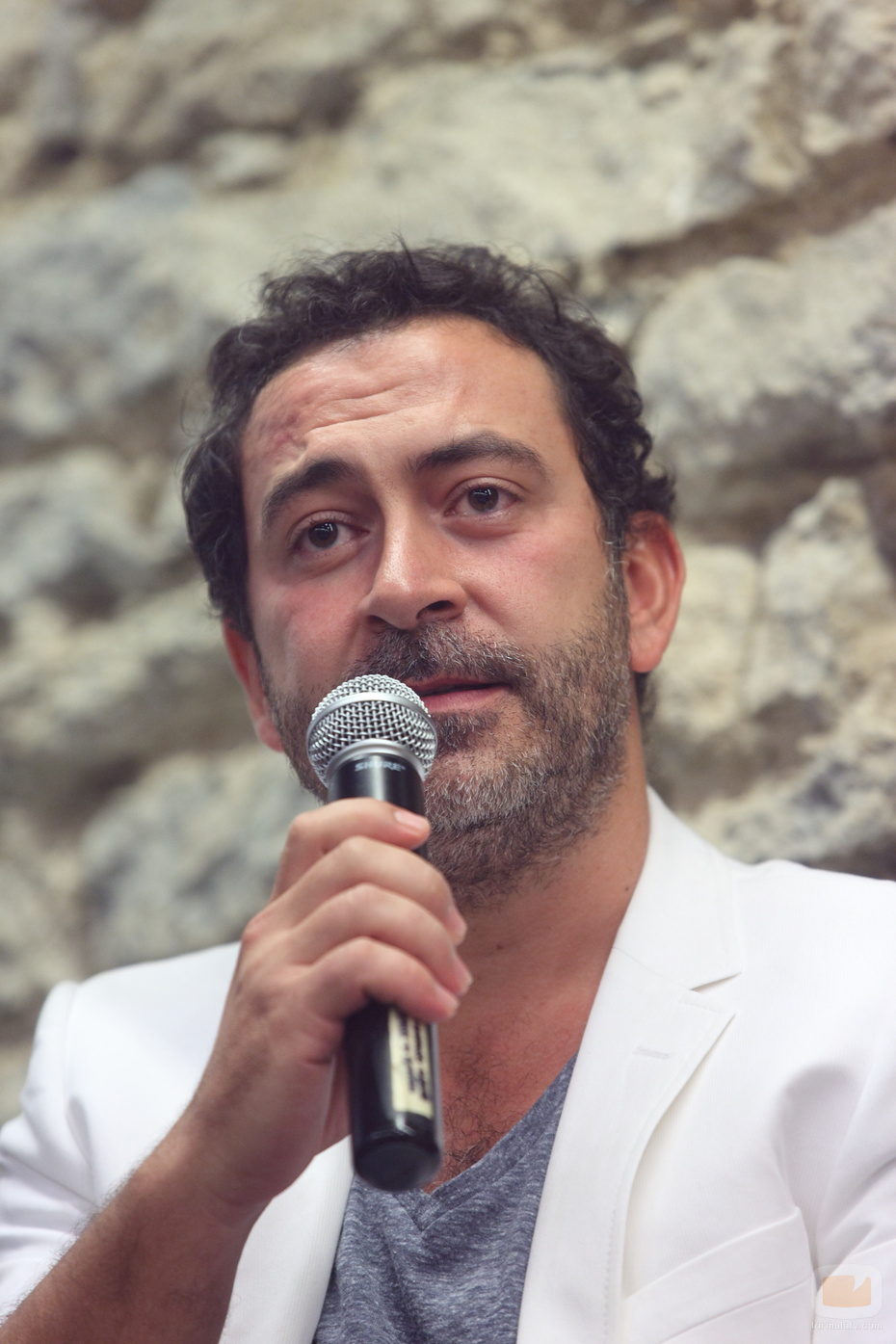 Santiago Molero en la rueda de prensa