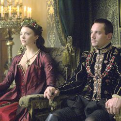 Enrique VIII y Ana Bolena en el trono