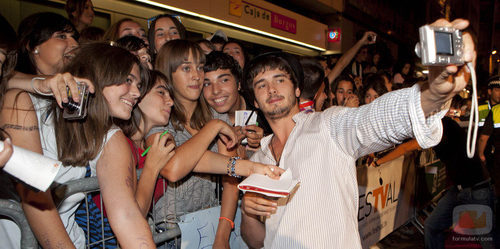 Yon González con los fans
