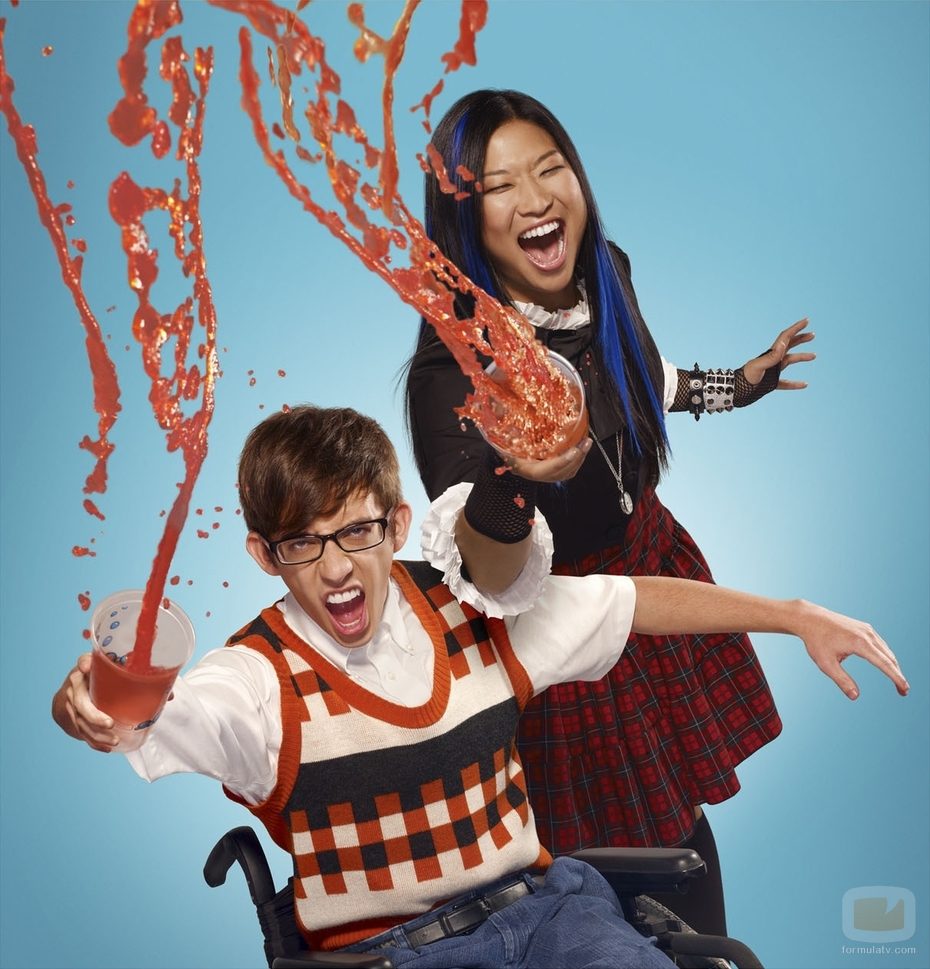 Kevin McHale y Jenna Ushkowitz