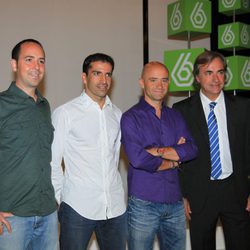 Jacobo Vega, Marc Gené, Antonio Lobato y Carlos Sainz