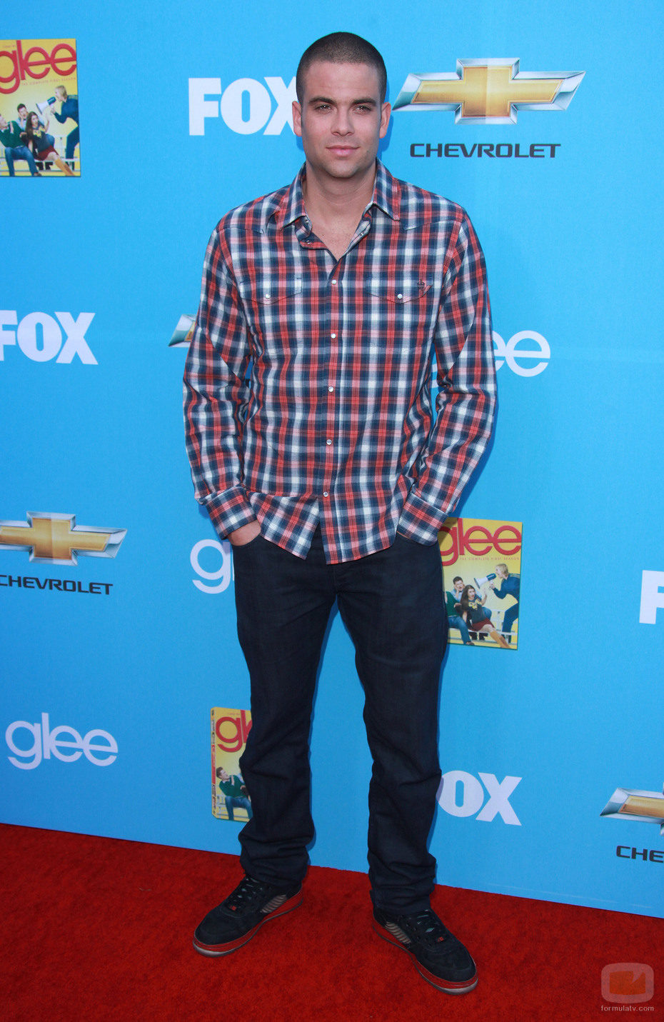 Mark Salling en el preestreno de 'Glee'
