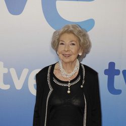 Alicia Hermida en la presentación de 'Las chicas de oro'