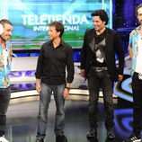 Chayanne, con Juan y Damián