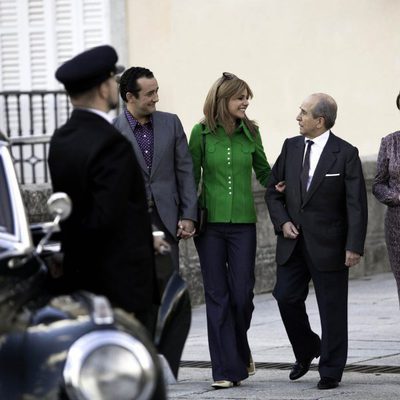Carmen Martínez-Bordiú con sus abuelos Franco y Carmen Polo