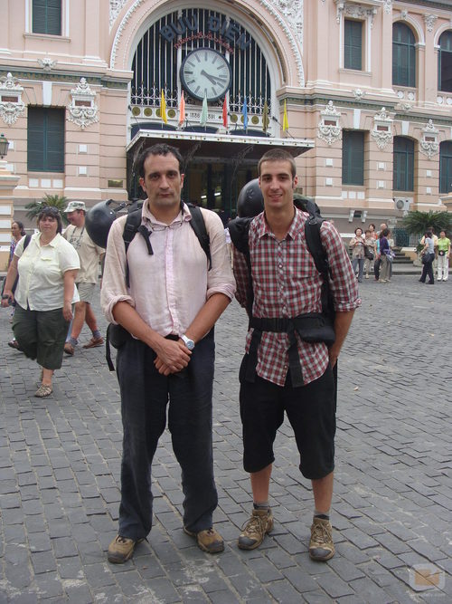 Javier e Hilario, profesor y alumno de 'Pekín express'
