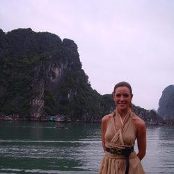 Raquel en la Bahía de Along (Vietnam)