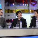 Justin Timberlake, Jesse Eisenberg y Andrew Garfield