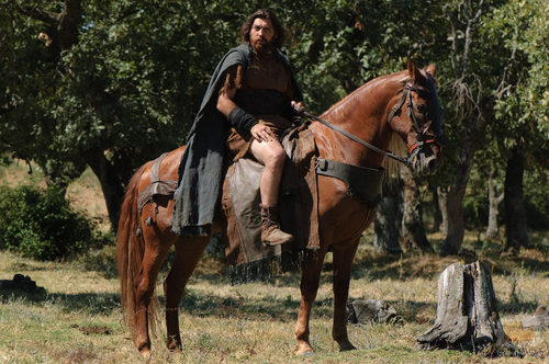 El actor Hovik con su caballo
