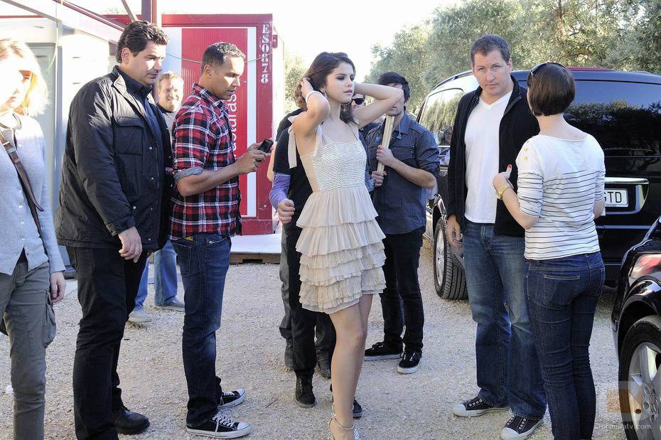 Selena Gomez, en el exterior del plató de 'Fama'