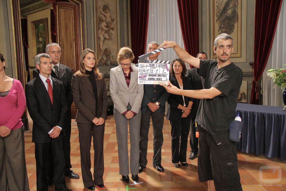Rodaje de Felipe y Letizia
