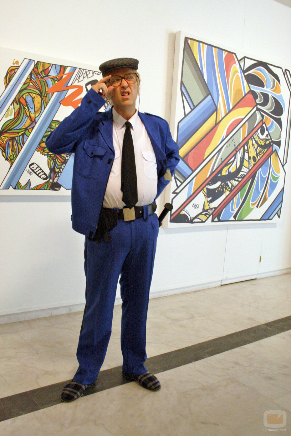 Joaquín Reyes con zapatillas de estar por casa