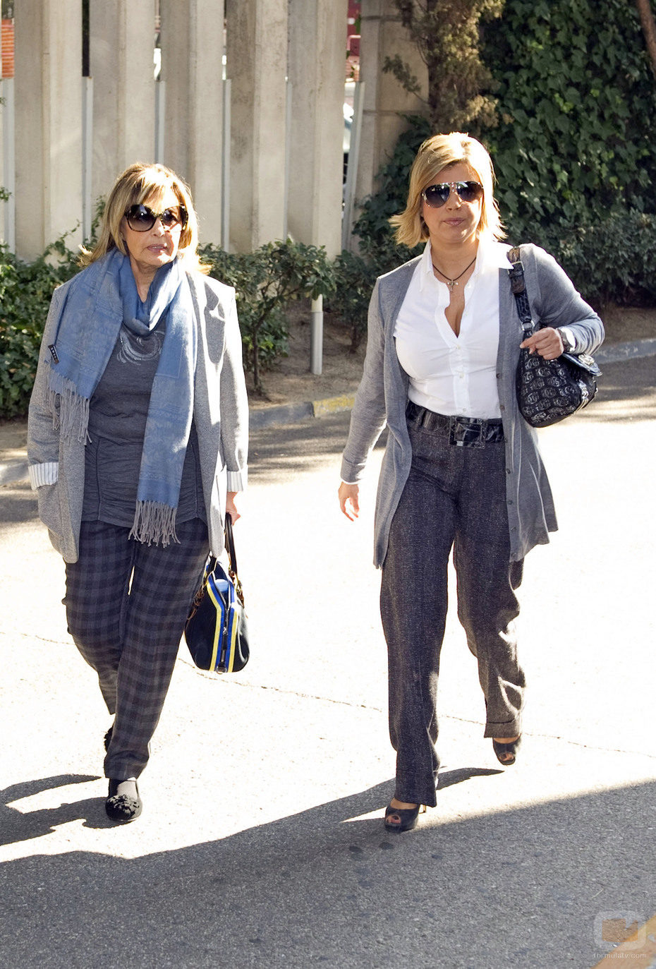 María Teresa Campos y Terelu en el velatorio de Paco Marsó