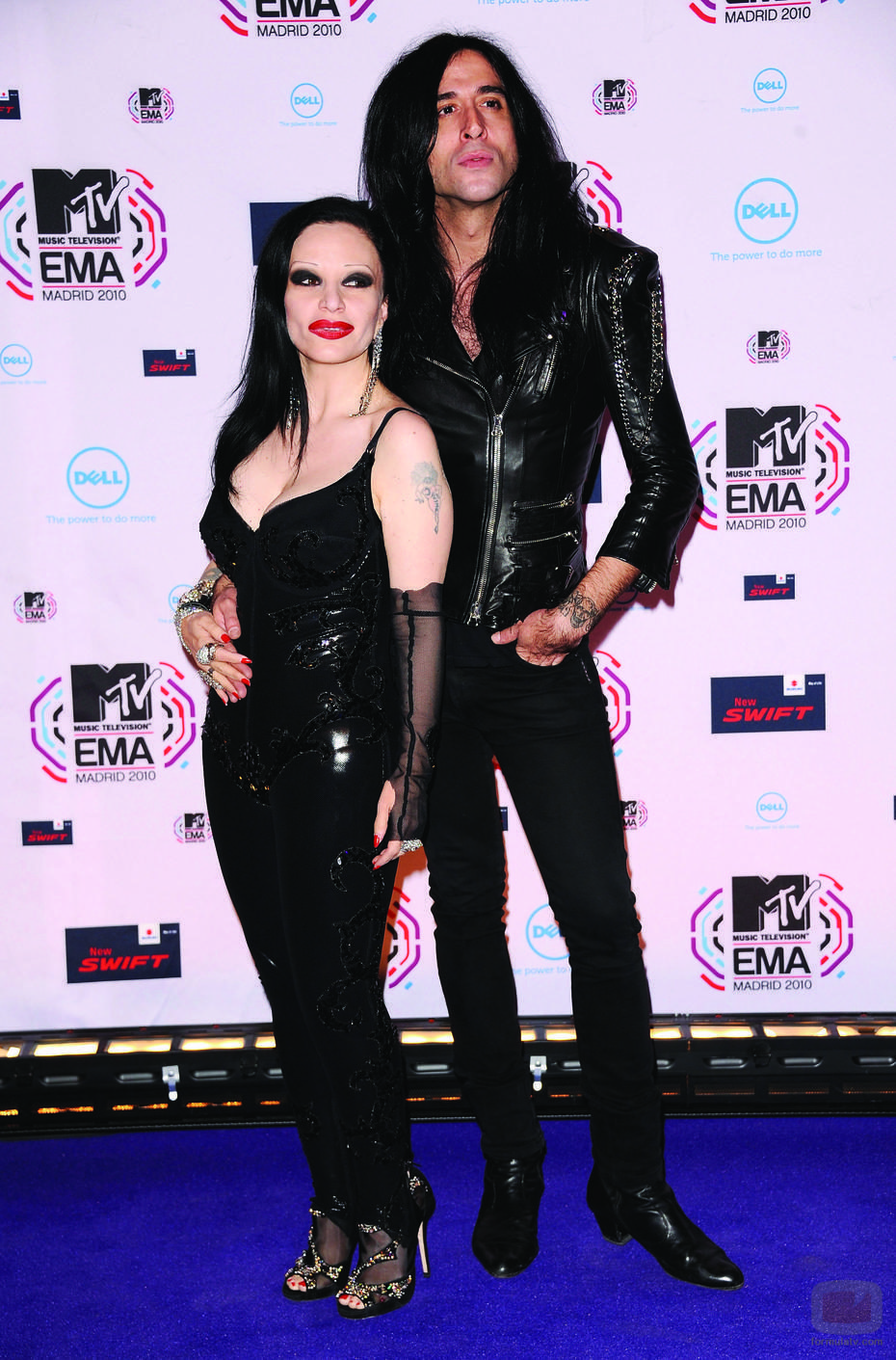 Alaska y Mario Vaquerizo en los MTV EMA