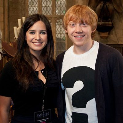Paula Prendes y Rupert Grint (Ron Weasly)