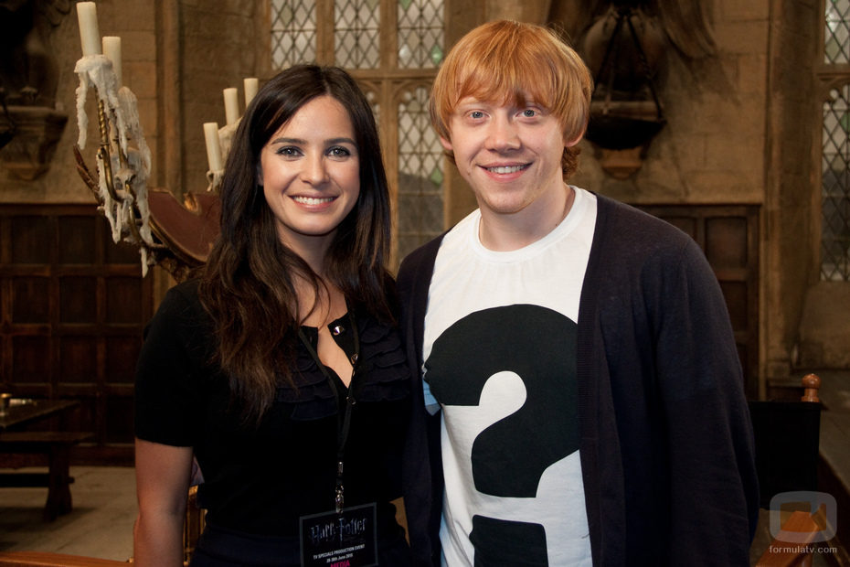 Paula Prendes y Rupert Grint (Ron Weasly)