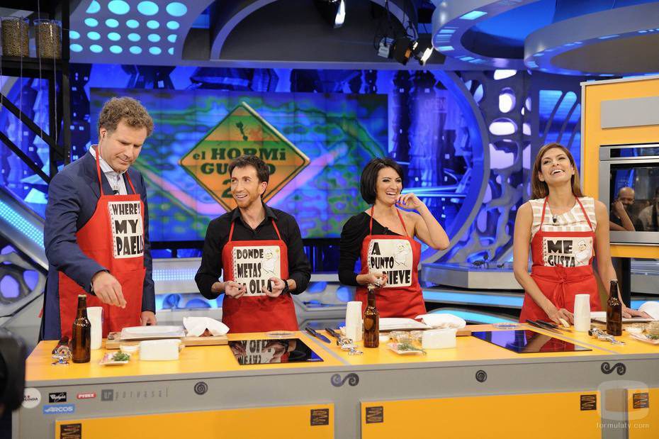 Pablo Motos, Silvia Abril, Eva Mendes y Will Ferrell