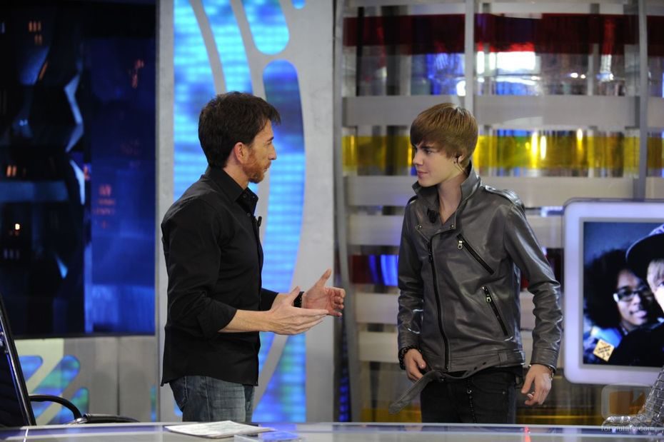 Justin Bieber con Pablo Motos