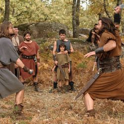 El gladiador Leukon pelea con Sandro