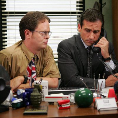 Steve Carell y Rainn Wilson en 'The Office'