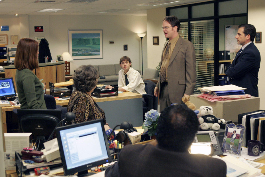 Dwight Schrute gritando en 'The Office'
