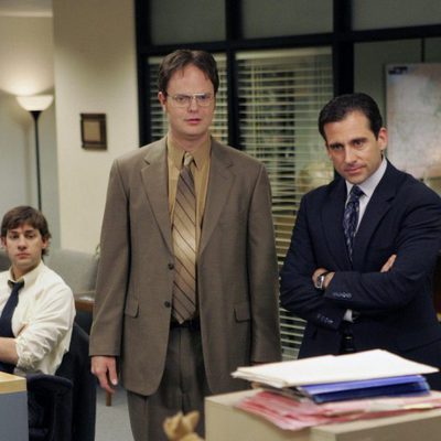 Steve Carell y Rainn Wilson