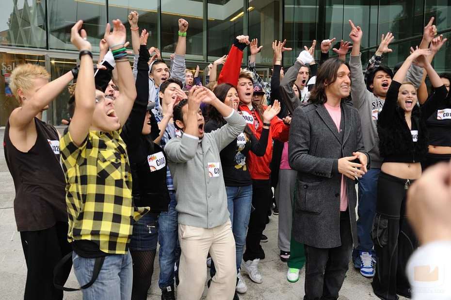 Rafa Méndez, en el casting de 'Fama, ¡a bailar!'