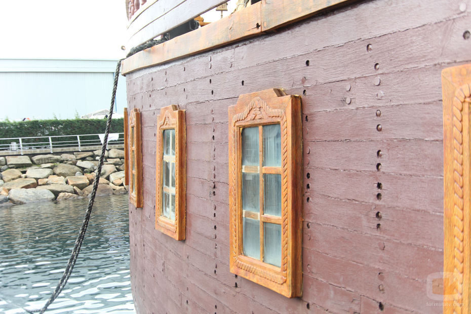 Ventanillas del lateral del galeón