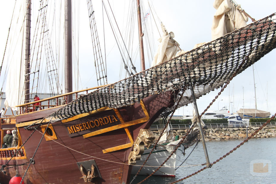 Proa del galeón de la serie 'Piratas'