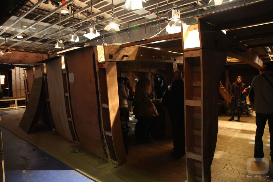 Plató con la bodega del galeón