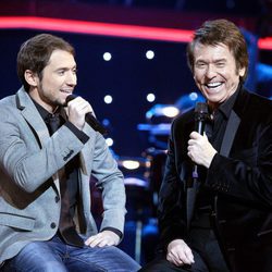 Raphael y su hijo Manuel Martos