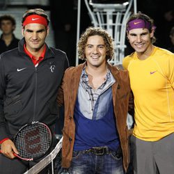 Roger Federer, David Bisbal y rafa Nadal