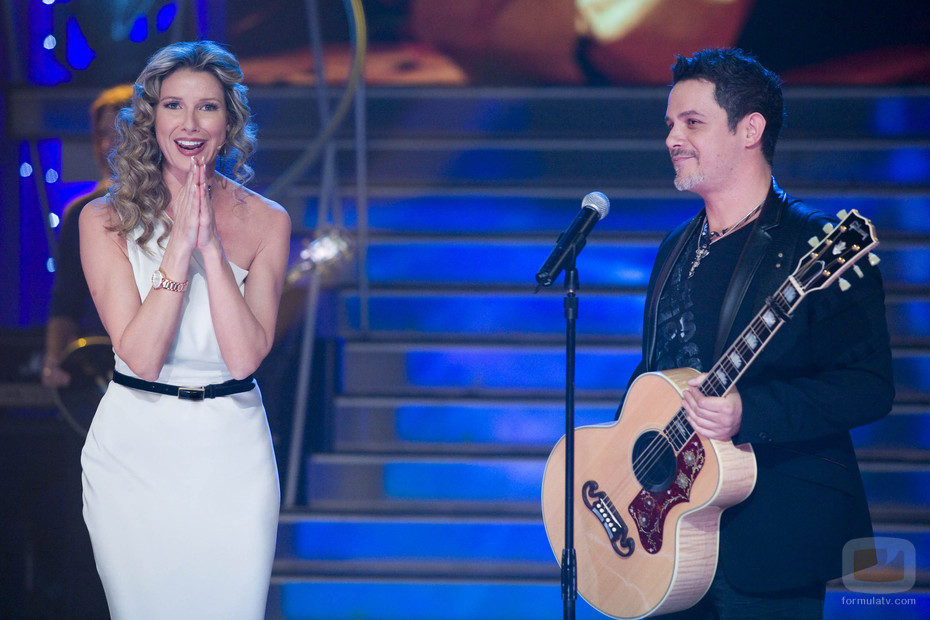Anne Igartiburu y Alejandro Sanz, en La 1