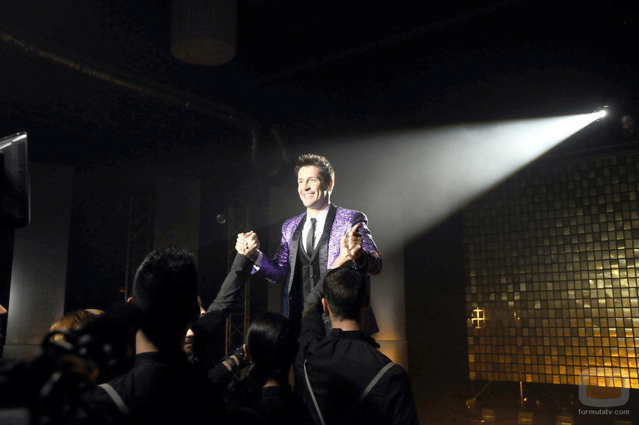 Jaime Cantizano en la grabación del videoclip