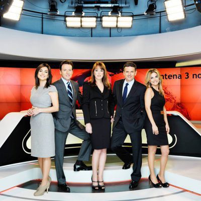 Mónica Carrillo, Matías Prats, Gloria Lomana, Roberto Arce y Lourdes Maldonado