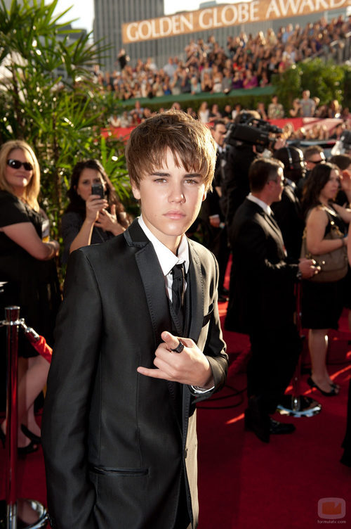 Justin Bieber en los Globos de Oro 2011