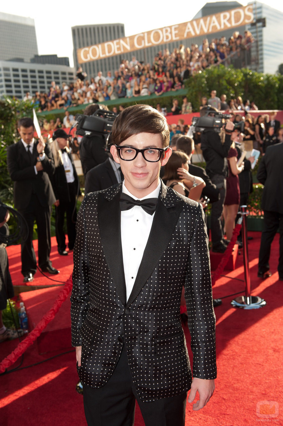 Kevin McHale en los Globos de Oro 2011