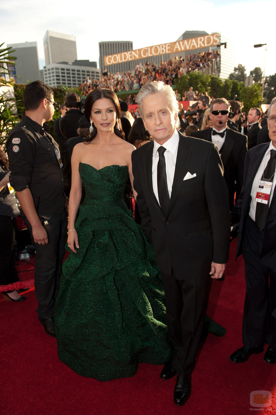 Michael Douglas y Catherine Zeta Jones en los Globos de Oro 2011