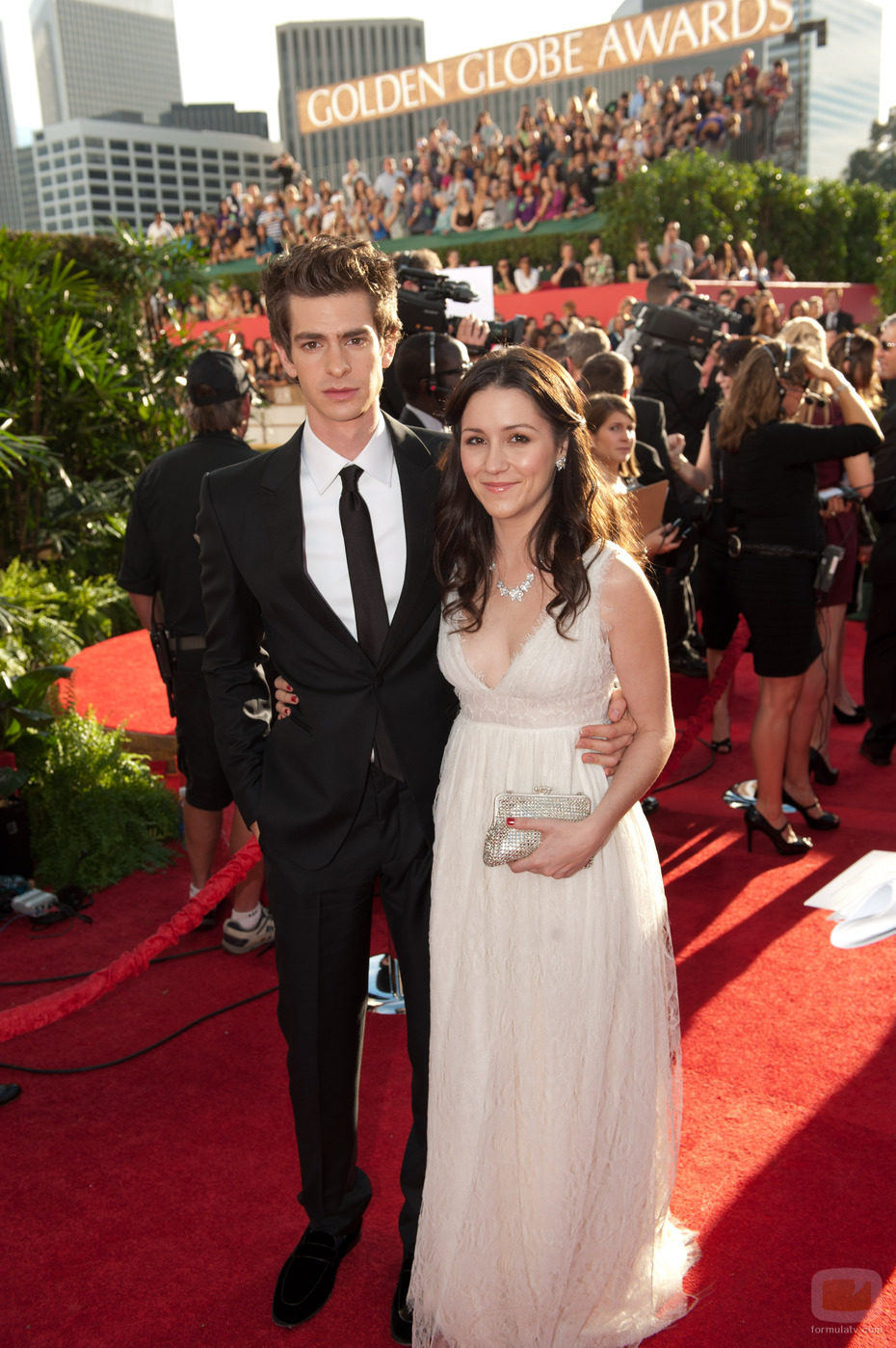 Andrew Garfield en los Globos de Oro 2011