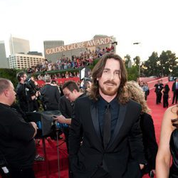 Christian Bale en los Globos de Oro 2011