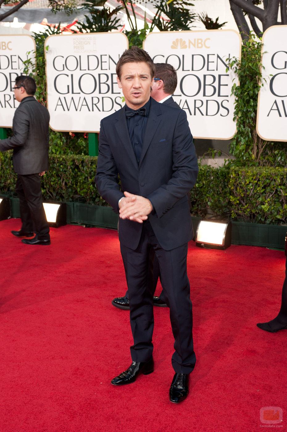 Jeremy Ranner en los Globos de Oro 2011