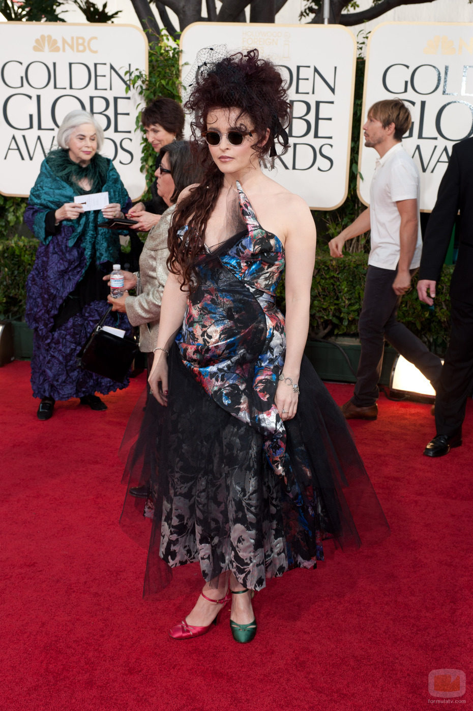 Helena Bonham Carter en los Globos de Oro 2011