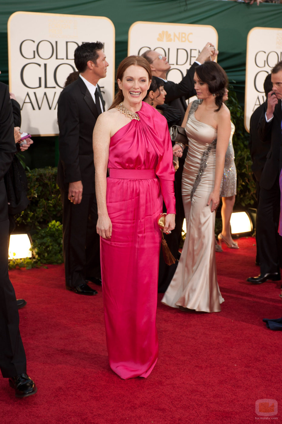Julianne Moore en los Globos de Oro 2011