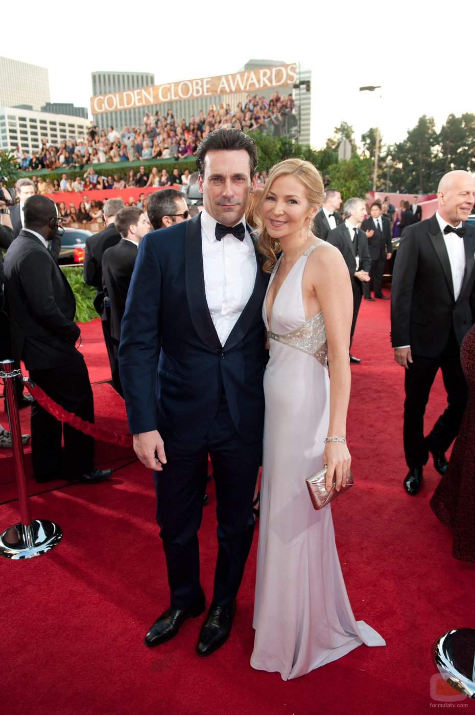 John Hamm en los Globos de Oro 2011