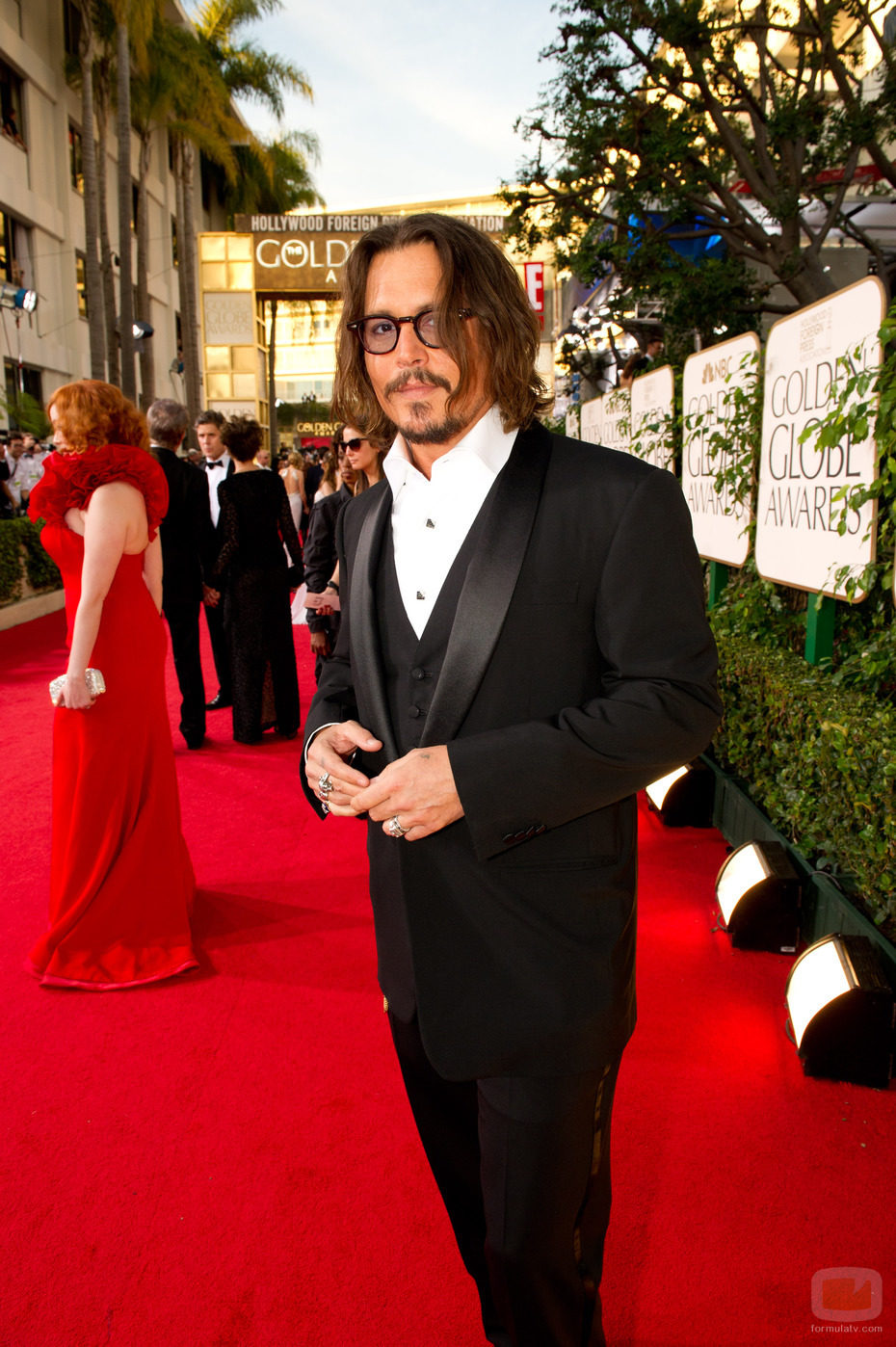 Johnny Depp en los Globos de Oro 2011