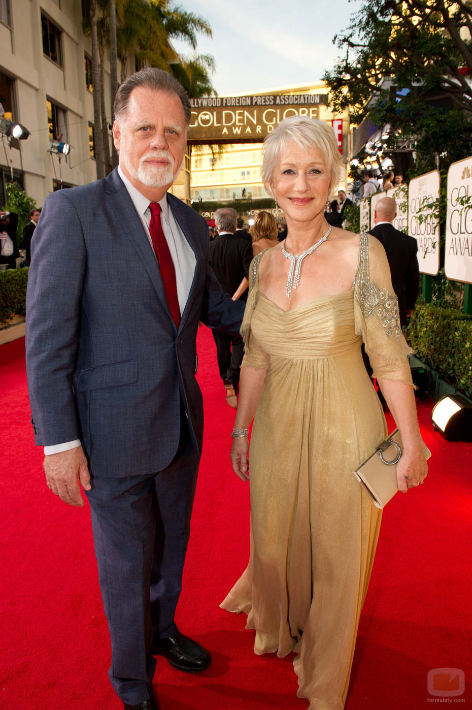 Helen Mirren en los Globos de Oro 2011